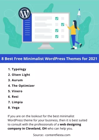 8 best free minimalist wordpress themes for 2021