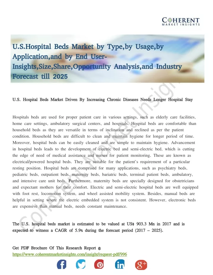 u s hospital beds market by type by usage