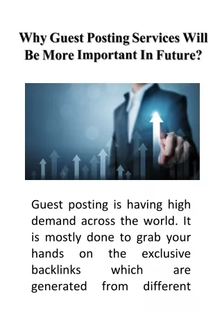 Why Guest Posting Services Will Be More Important In Future?