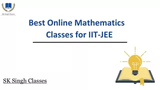 Online Maths Classes for IIT-JEE