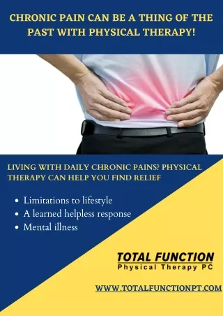 Chronic Pain Can Be a Thing of the Past with Physical Therapy!