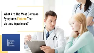 what are the most common symptoms elmiron that