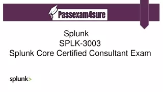 splunk splk 3003 splunk core certified consultant