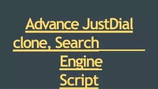 advance justdial