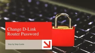 change d link router password
