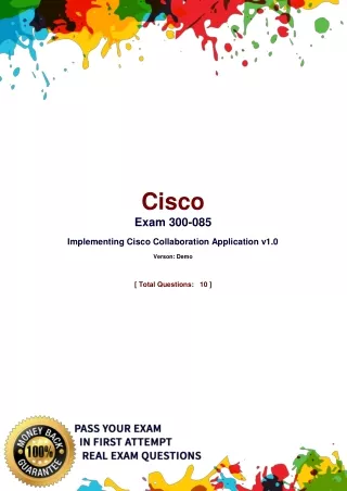 cisco exam 300 085