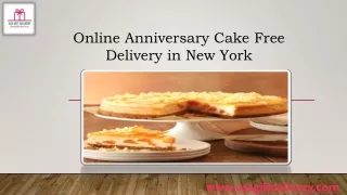 Online Anniversary Cake Free Delivery in New York