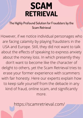 scam retrieval