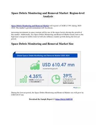 space debris monitoring and removal market region