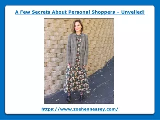 a few secrets about personal shoppers unveiled