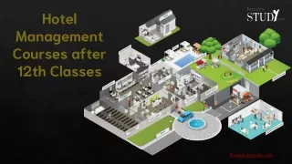 hotel management courses after 12th classes