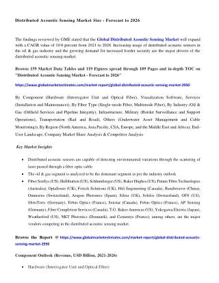 distributed acoustic sensing market size forecast