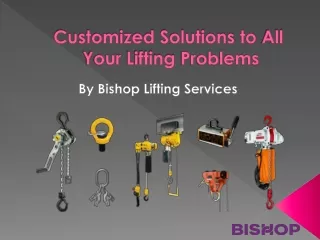 Customized solutions to all your lifting problems – Bishop Lifting Services