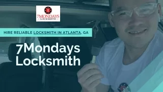 Find Professional Locksmith In Atlanta, GA | 7Mondays Locksmith