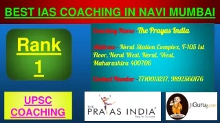 Best IAS Coaching in Navi Mumbai