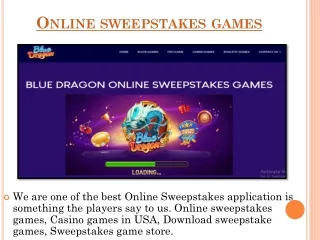 online sweepstakes games