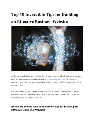 top 10 incredible tips for building an effective