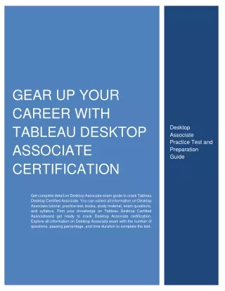 gear up your career with tableau desktop