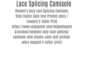 Lace Splicing Camisole