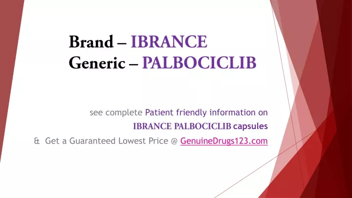 brand ibrance generic palbociclib