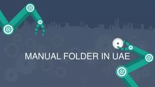 Manual Folder in UAE
