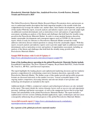 piezoelectric materials market size analytical