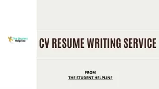 CV Resume writing service