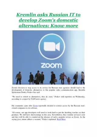 kremlin asks russian it to develop zoom