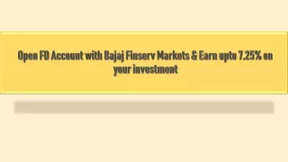 open fd account with bajaj finserv markets earn upto 7 25 on your investment