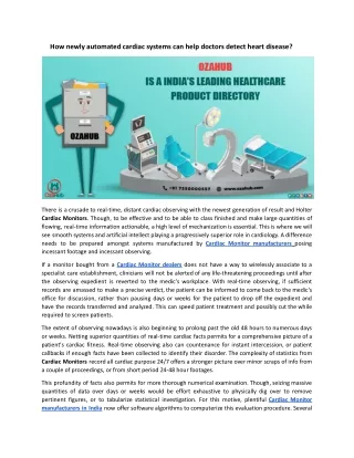 how newly automated cardiac systems can help