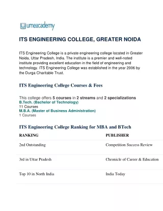 its engineering college greater noida