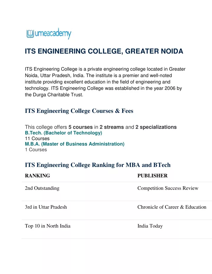 its engineering college greater noida
