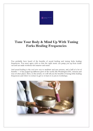 tune your body mind up with tuning forks healing