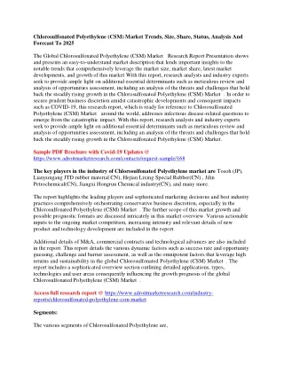 chlorosulfonated polyethylene csm market trends