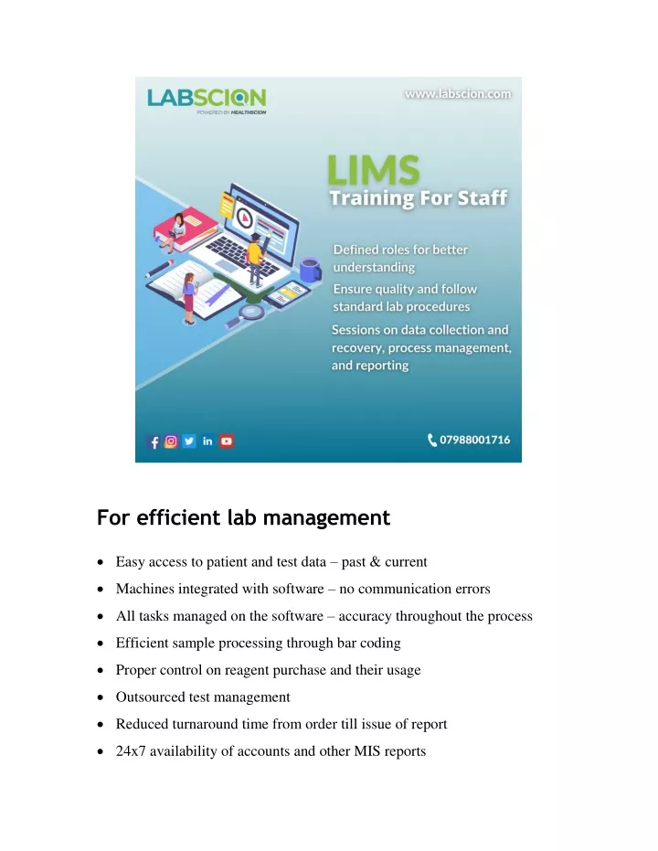 for efficient lab management easy access