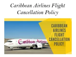 KNow! Caribbean Airlines flight cancellation policy