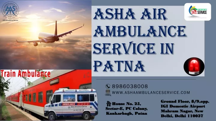 asha air ambulance service in patna