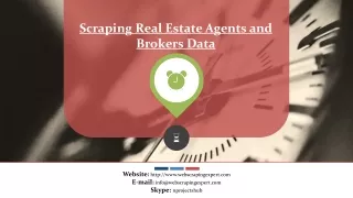scraping real estate agents and brokers data