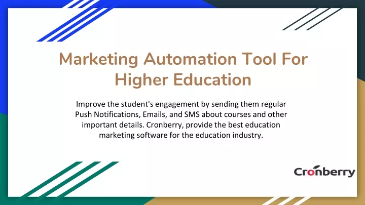 marketing automation tool for higher education