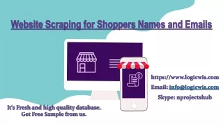 Website Scraping for Shoppers Names and Emails