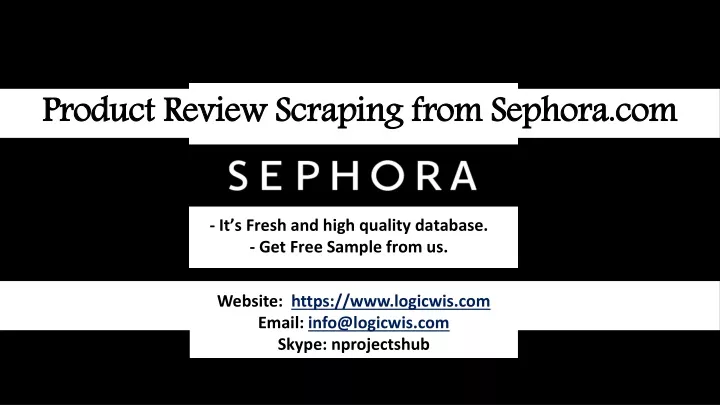 product review scraping from sephora com