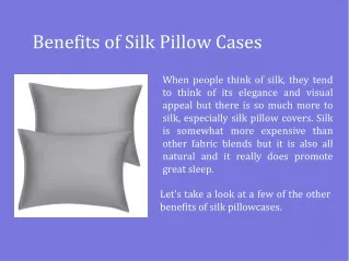 Benefits of Silk Pillow Cases