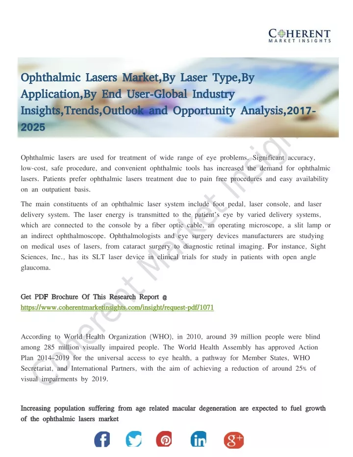 ophthalmic lasers market by laser type