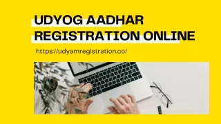 udyog aadhar registration online