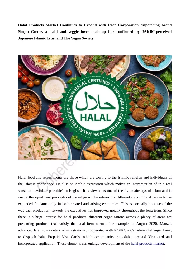 halal products market continues to expand with