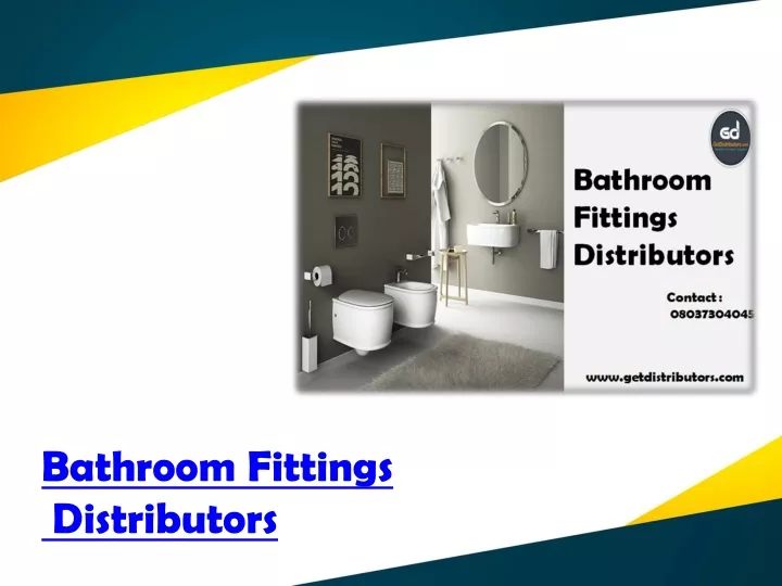 bathroom fittings distributors