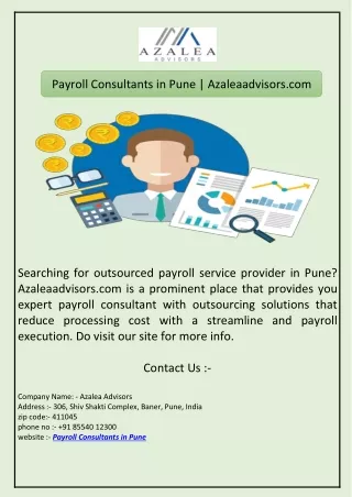 Payroll Consultants in Pune | Azaleaadvisors.com
