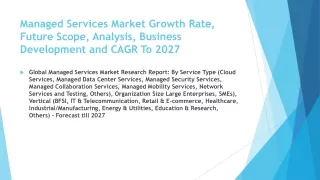managed services market growth rate future scope analysis business development and cagr to 2027