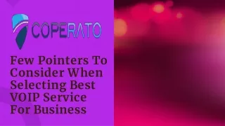 Few Pointers To Consider When Selecting Best VOIP Service For Business