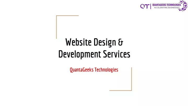 website design development services